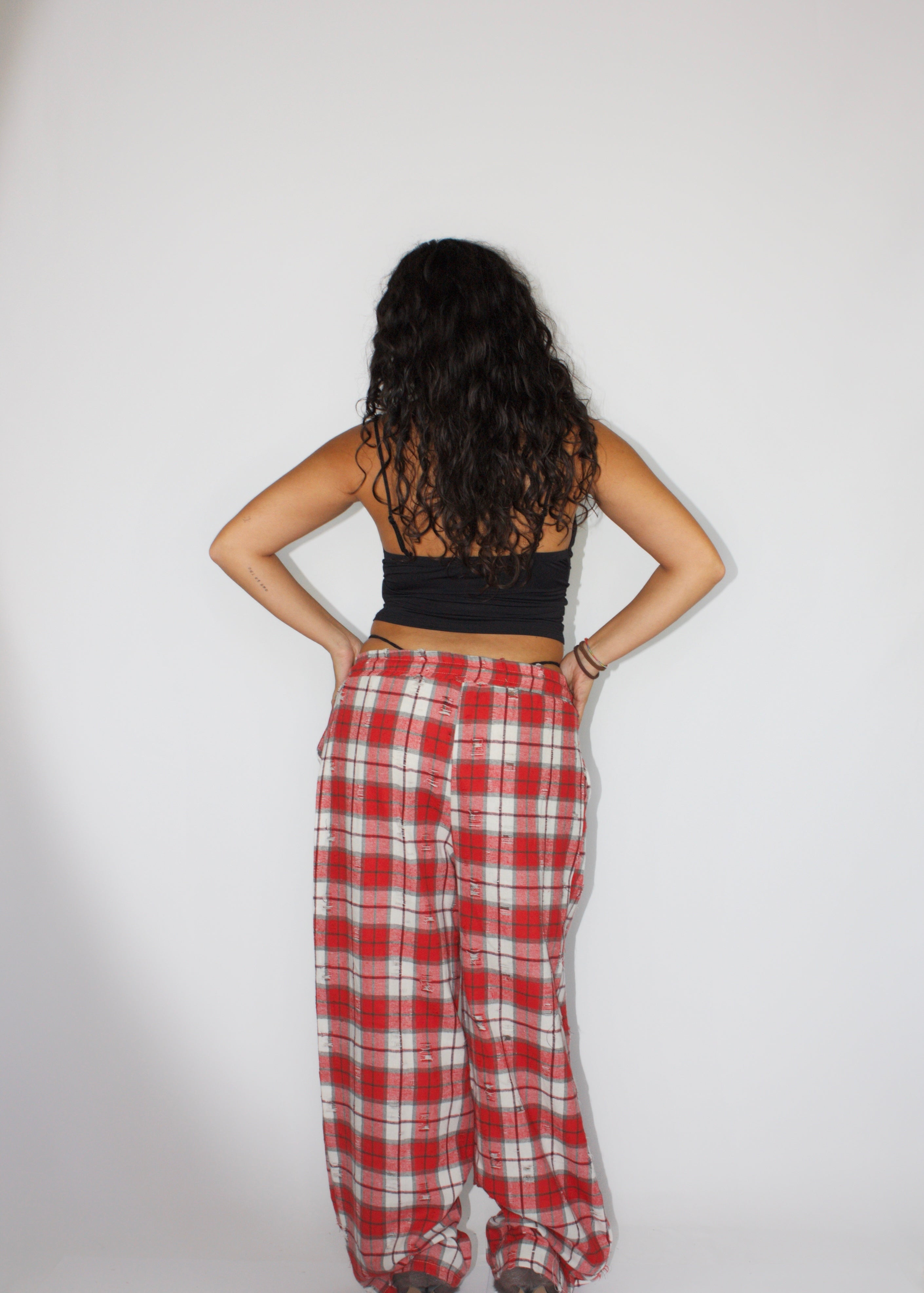 PANTALONE WOOD ROSSO