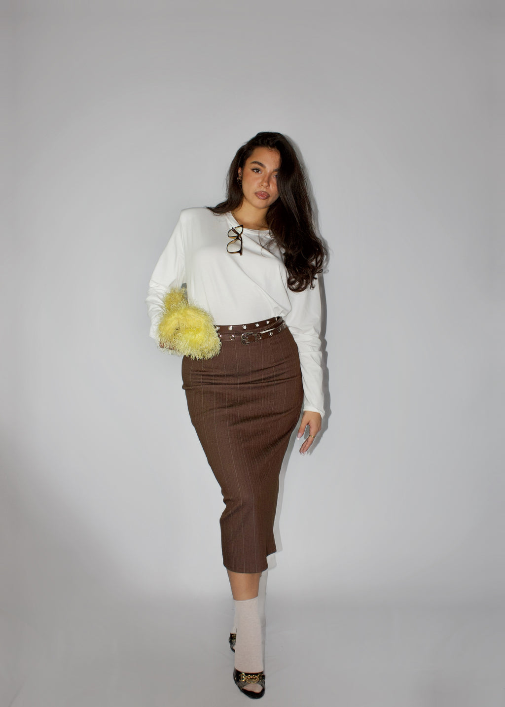 GONNA LONGUETTE OFFICE MARRONE