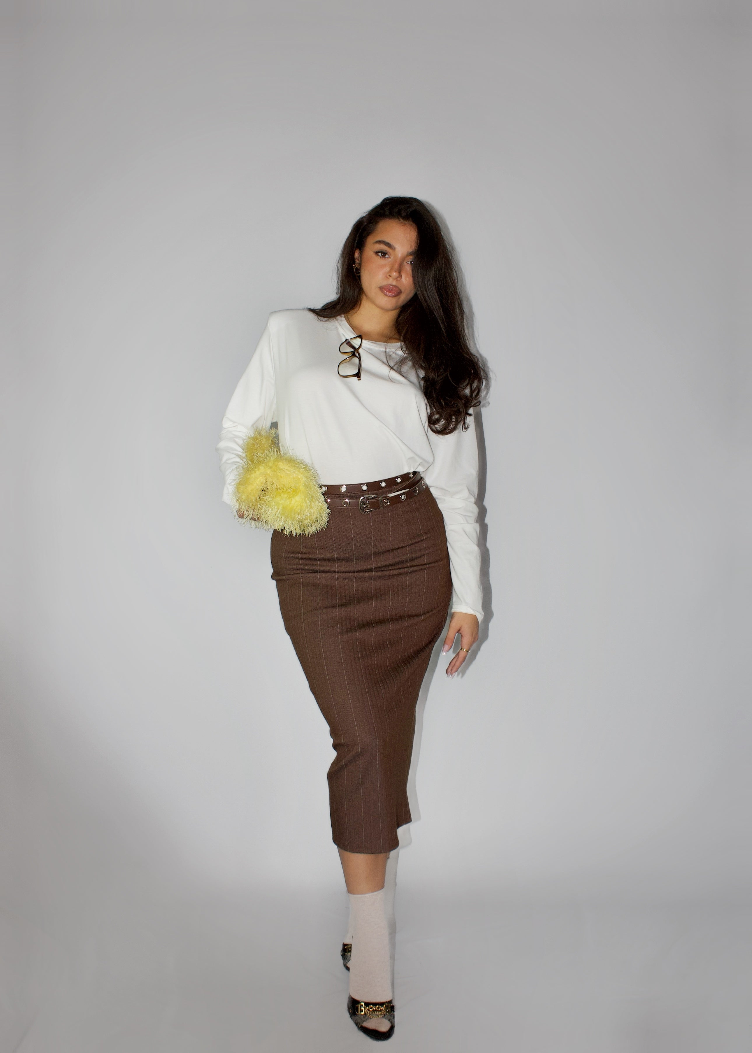 GONNA LONGUETTE OFFICE MARRONE