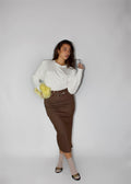 GONNA LONGUETTE OFFICE MARRONE