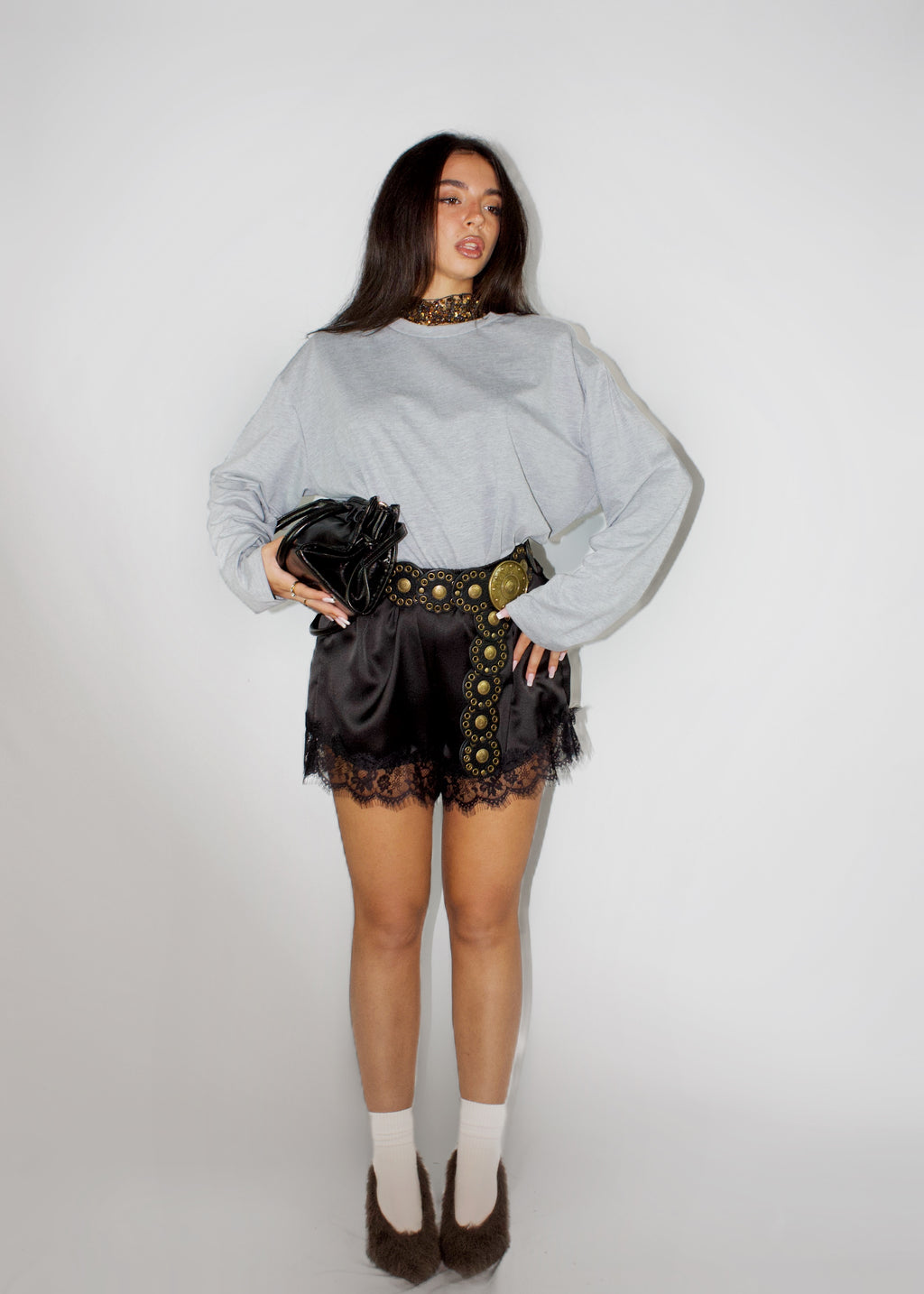 MAGLIETTA WALK SPALLINE GRIGIA