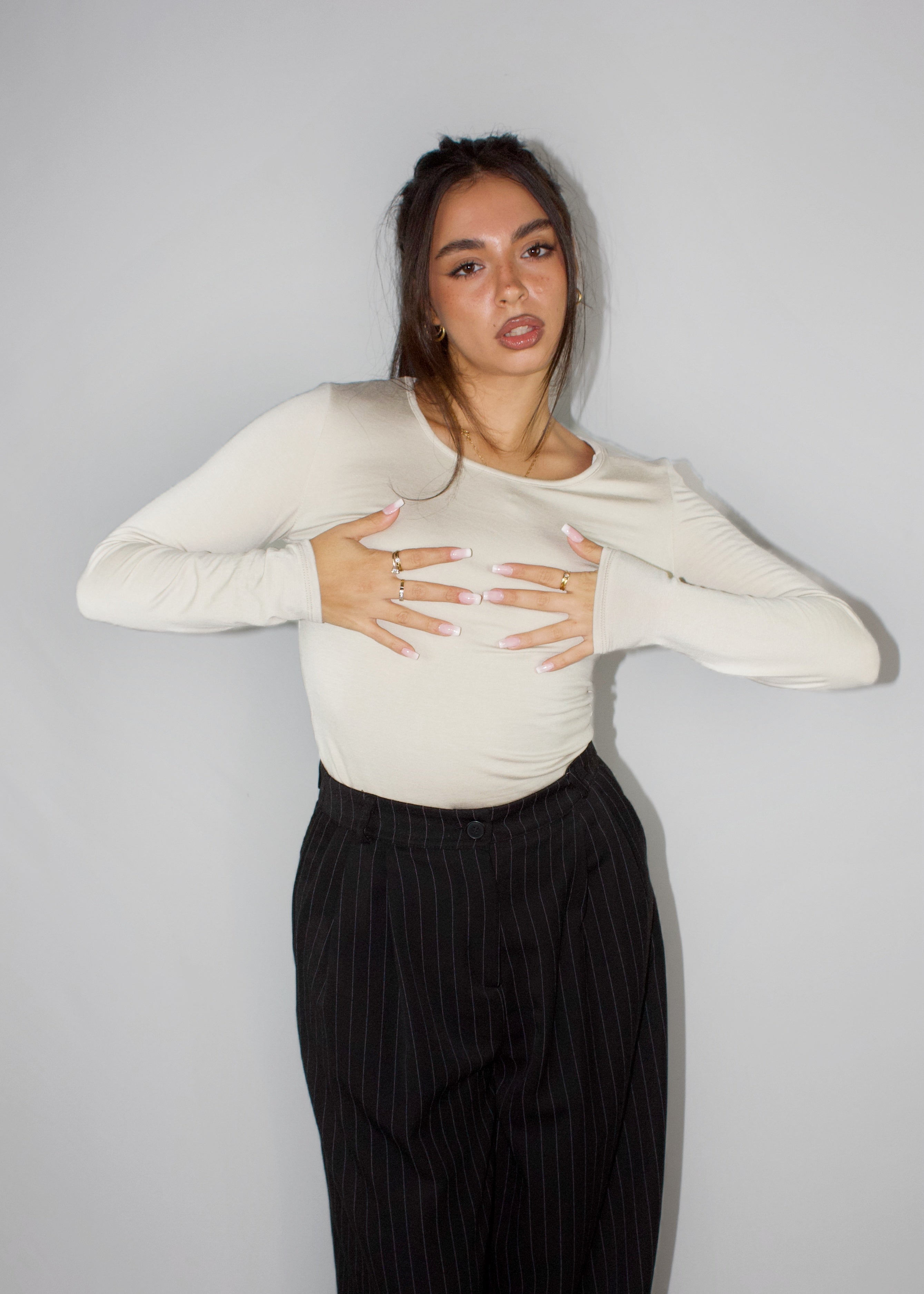 MAGLIETTA COZY VISCOSA BEIGE