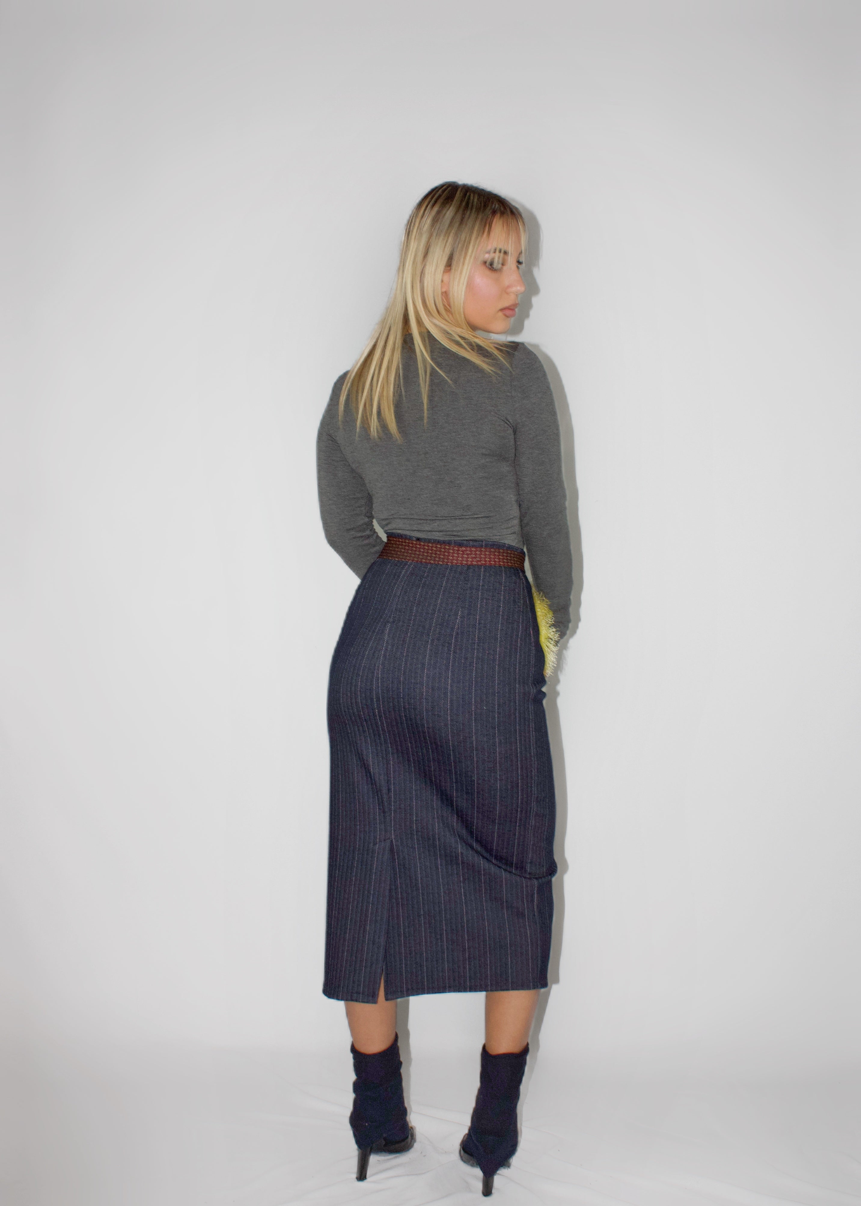 GONNA LONGUETTE OFFICE BLU