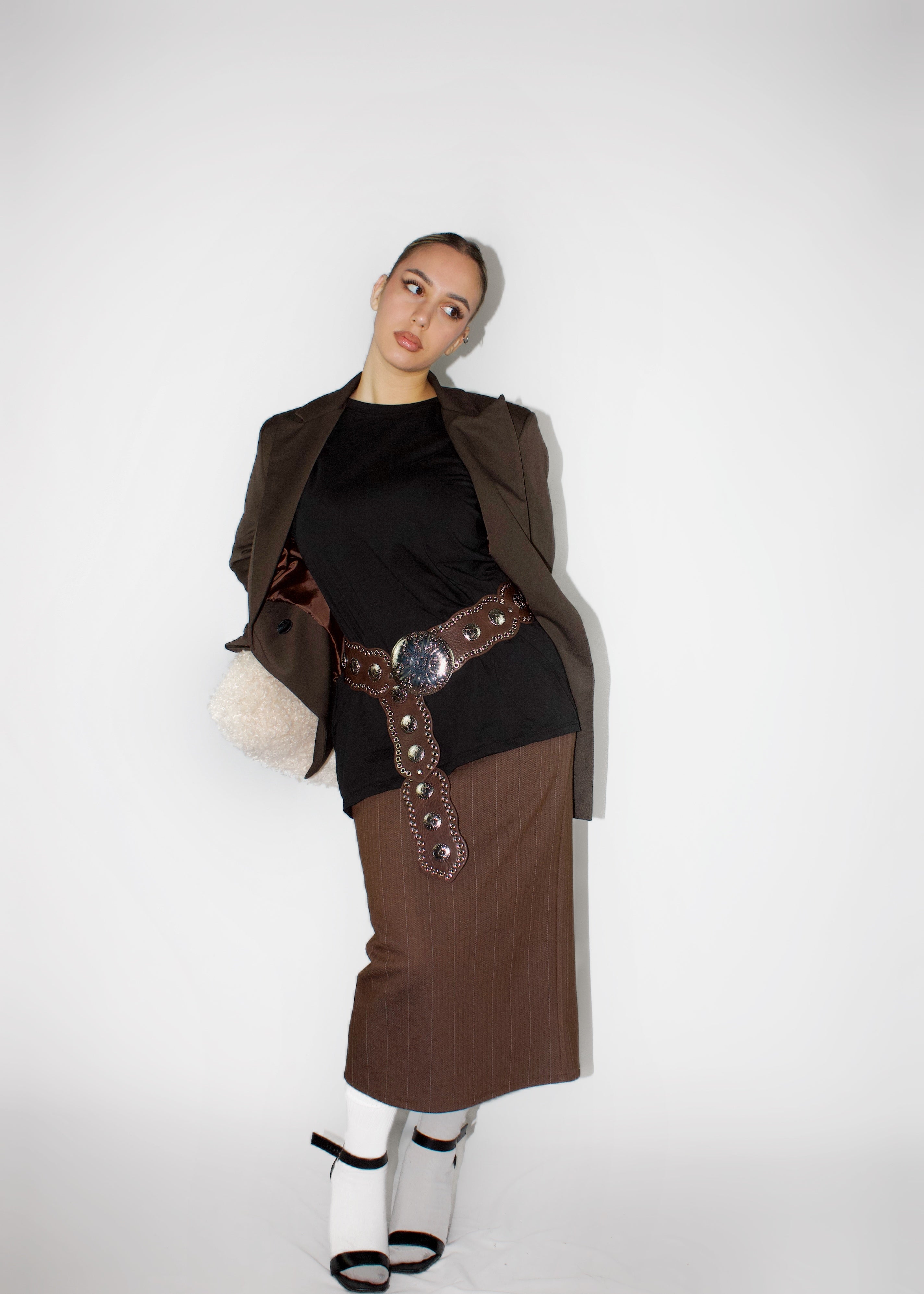 GONNA LONGUETTE OFFICE MARRONE