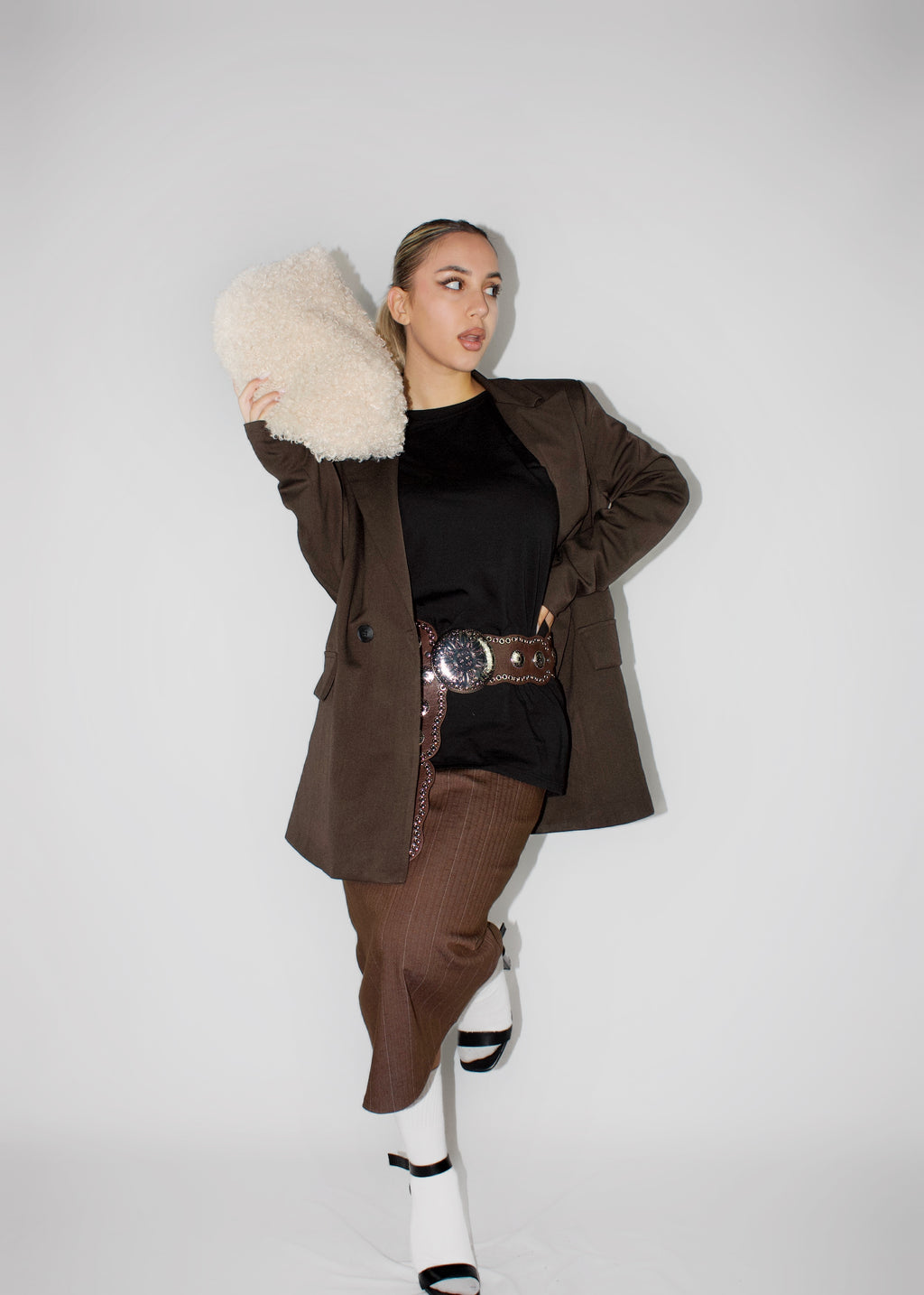 GONNA LONGUETTE OFFICE MARRONE