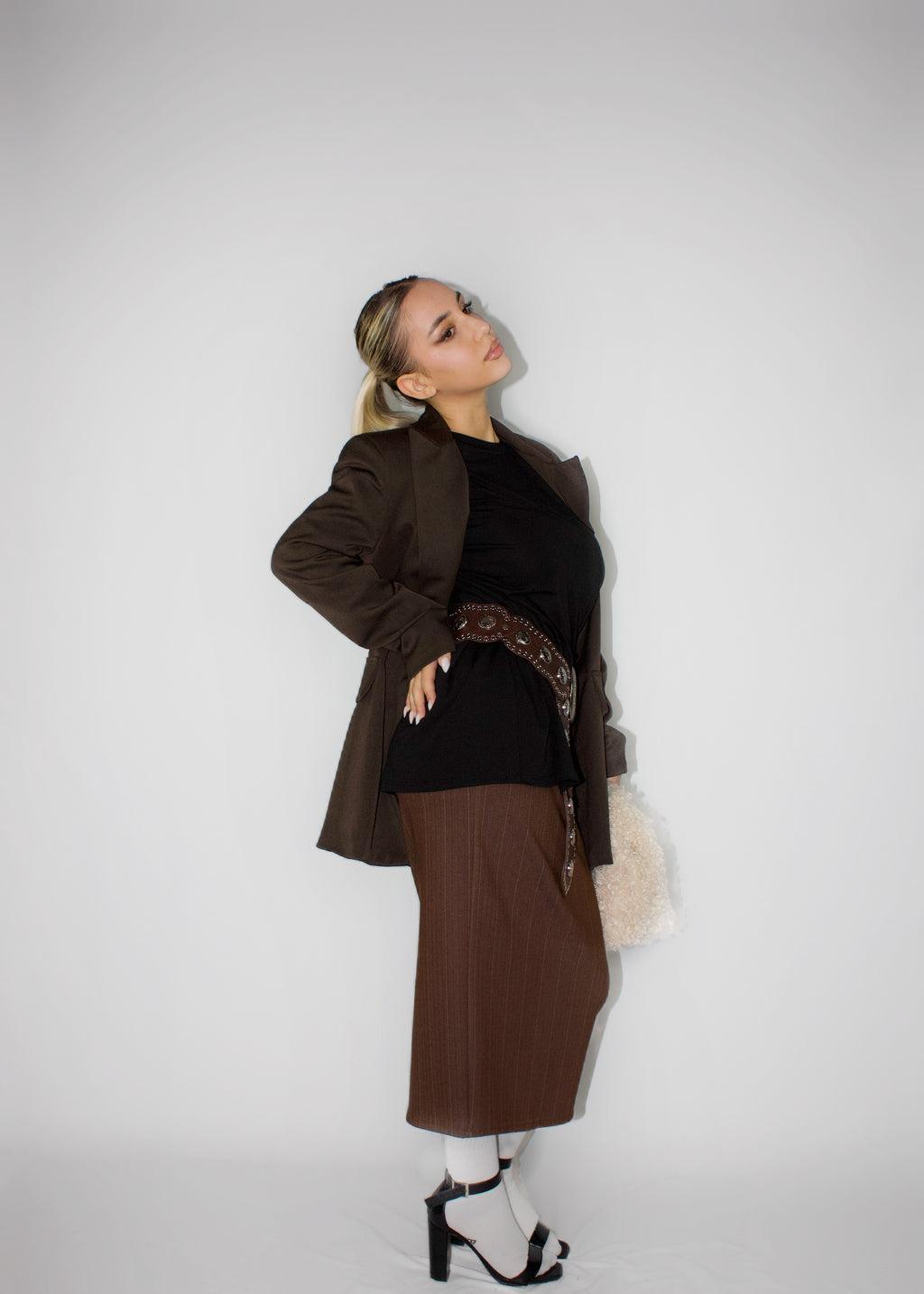 GONNA LONGUETTE OFFICE MARRONE