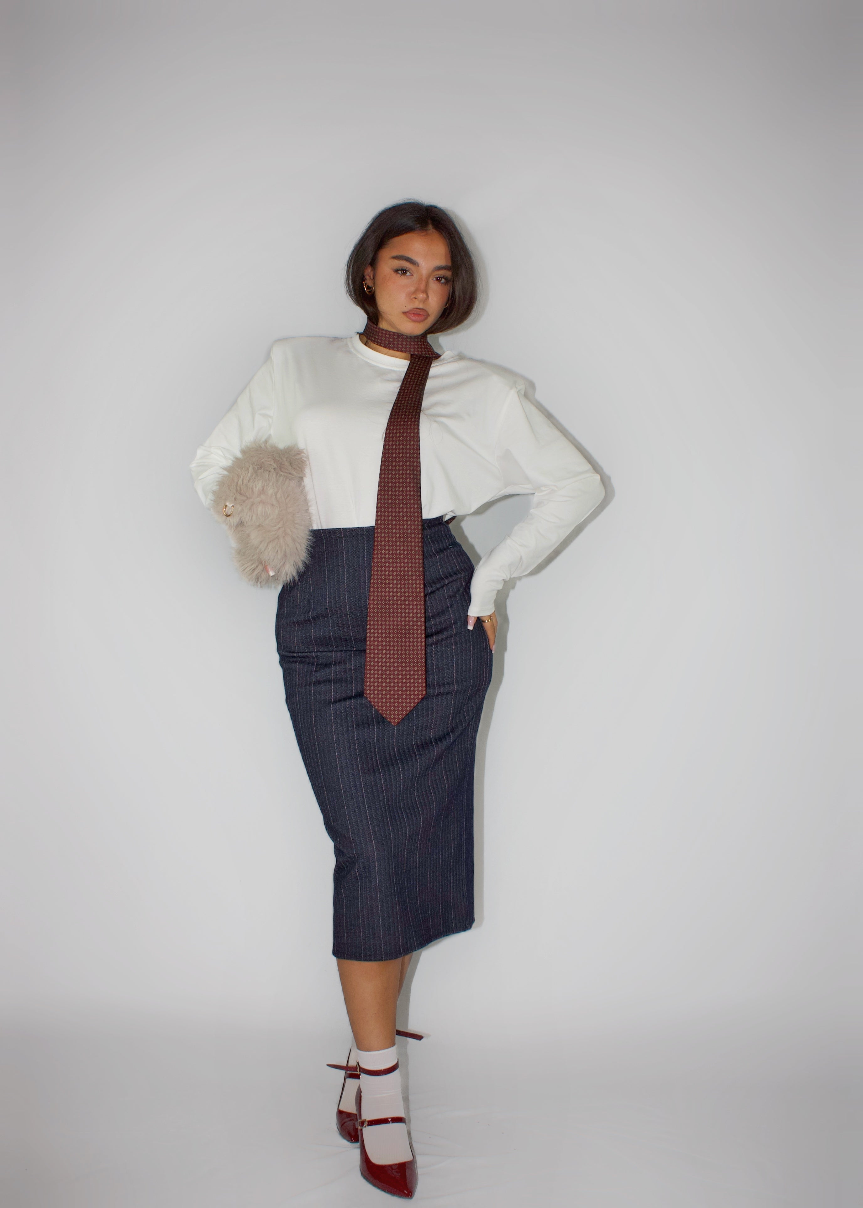 GONNA LONGUETTE OFFICE BLU