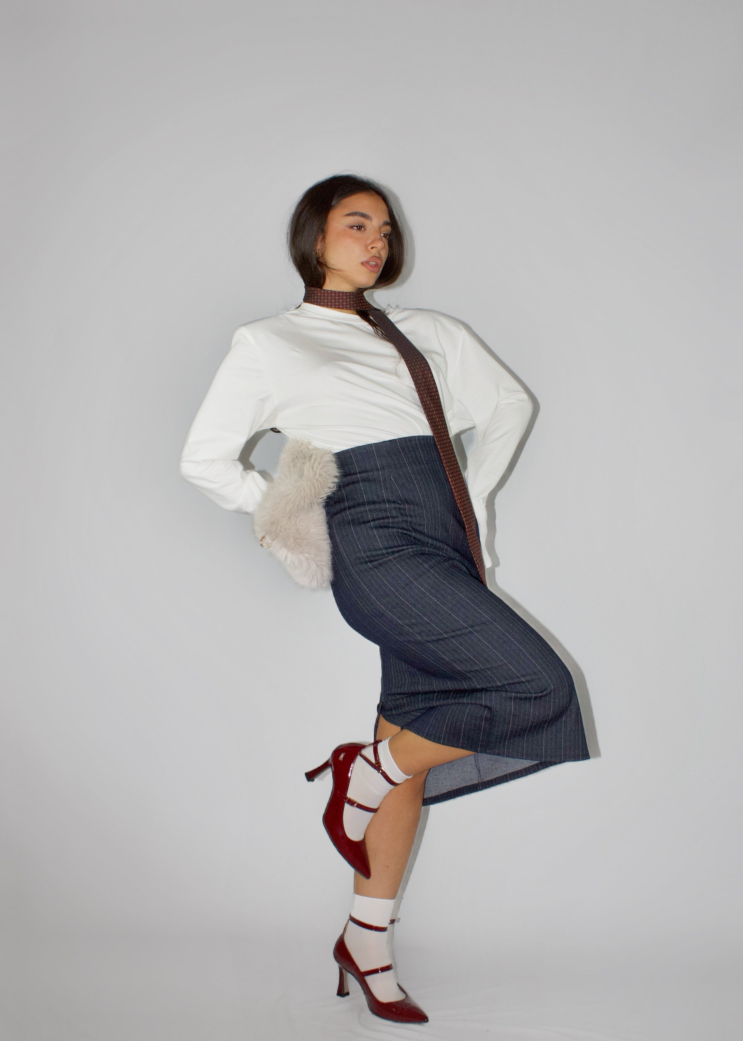 GONNA LONGUETTE OFFICE BLU