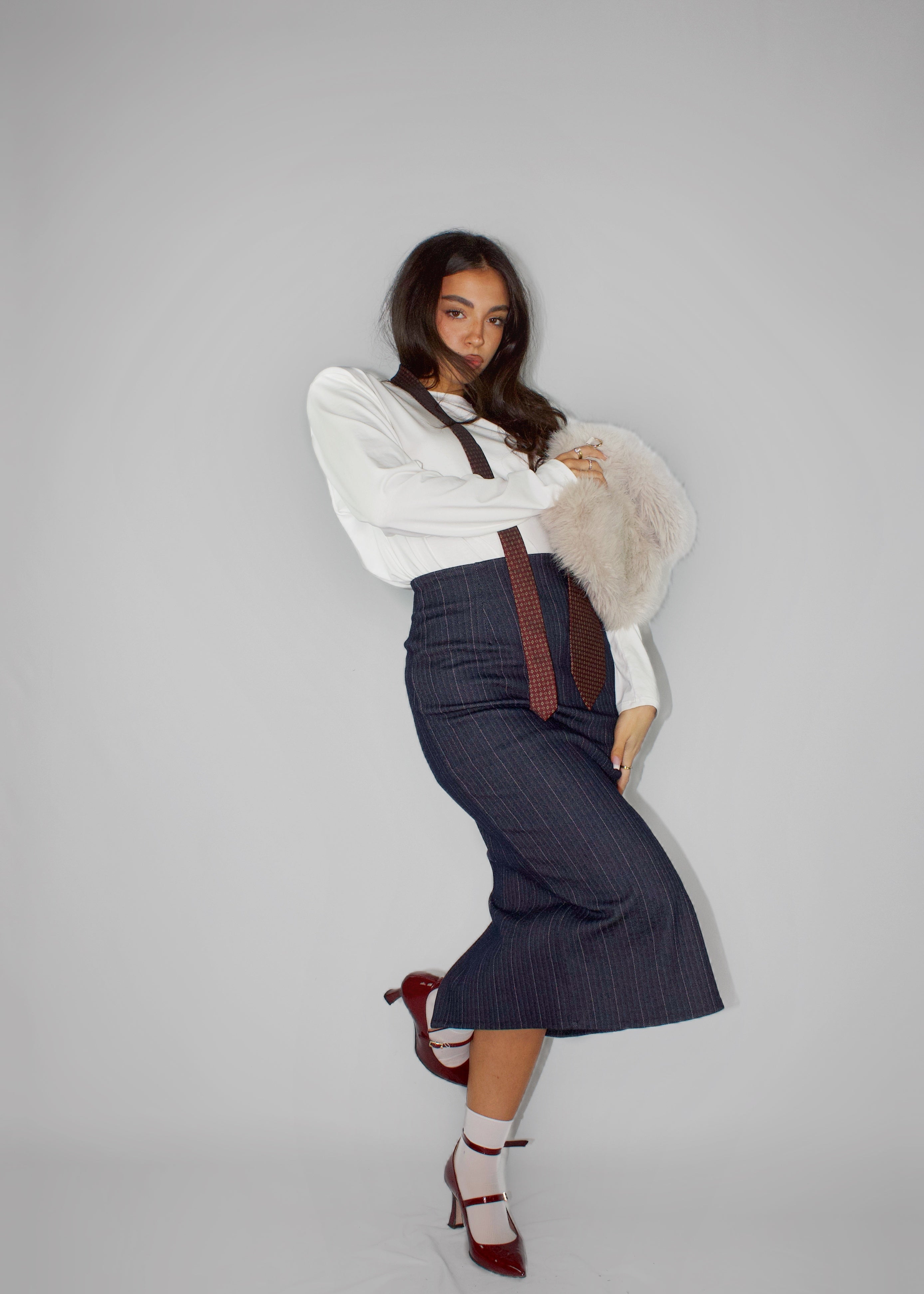 GONNA LONGUETTE OFFICE BLU