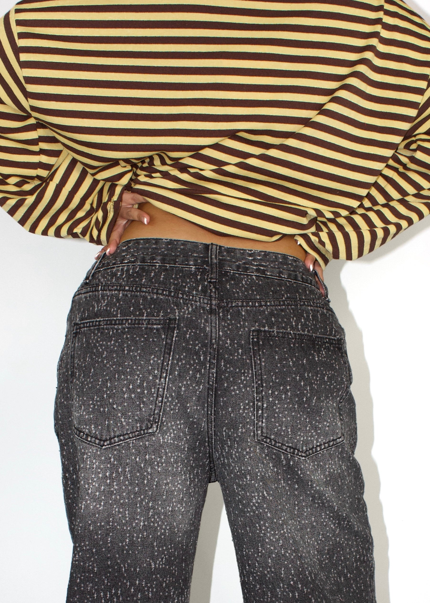 JEANS MINI STRAIN NERO